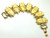 Coro Bracelet Egyptian Revival Scarab Signed Confetti Lucite