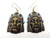 Chief American Indian Pierced Earrings Brass Hand Painted DazzleCity