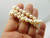 14kt Gold Natural PEARL Necklace Creme Strand Knotted Choker