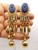 King Tut Earrings Egyptian Egypt Revival Neiger Type Glass