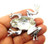 Frog Pin Toad Austrian Rhinestone Crystal Web Feet Platinum Plate