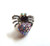 Ruby Red Spider Pin Web AB Rhinestone Crystal Bug Insect