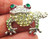 Frog Toad Pin Bullfrog Web Feet Jonquil Rhinestone Crystal Brooch