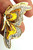 Butterfly Pin Bug Brooch Moth Rhinestone Crystal Topaz Amber