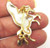 Pegasus Horse Pin Wings Unicorn Made in USA Vintage