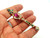 Scepter Pin Brooch Royal Mace Staff Rhinestone Crystal