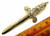 Sword Dagger Saber Pin Brooch Scepter Knife Rhinestone