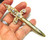 Sword Dagger Saber Pin Brooch Rhinestone Crystal Excalibur