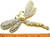 Dragonfly Pin Articulate Moveable Pearl Rhinestone Crystal