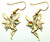 Fairy Maiden Angel Earrings Pierced Made w Swarovski Crystal