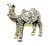 Bactrian Camel Pin Brooch Egyptian Rhinestone Crystal Saddle DazzleCity