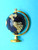 World Globe Pin Cobalt Blue Brooch Rhinestone Crystal Teacher Geography Dazzlecity