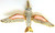 Hummingbird Pin Trembler Fabulous Wings Rhinestone Crystal Lucite Jelly DazzleCity