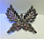 RARE Butterfly Brooch Pin Vaseline Givre Navette Unsigned KJL