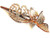 Butterfly Barrette Hair Clamp French Twist Rhinestone Crystal Vintage