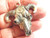 Texas Longhorn Skull Pendant Charm Sterling Dead Steer 925