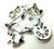 AJC Flower Cart Pin Signed Wheel Barrow Brooch DazzleCity