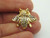 Sweet Bee Pin Tack Hive Honey Comb Rhinestone Crystal