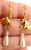Sweet Monet Bee Earrings Made Simulated Pearls Pierced DazzleCity