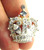 Crown Pin King Queen Princess Rhinestone Crystal Brooch