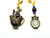 Rabbit Earrings Asymmetrical Alice Owl Clock Cup Made w Swarovski Crystal