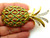 Rhinestone Pineapple Pin Brooch Hawaiian Fruit Of The Gods