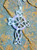 Trinity Knot Celtic Cross Necklace Triquetra Sterling Crystal