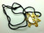 Sun Moon Stars Necklace Hologram Man Face Celestial Vintage