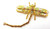Dragonfly PIN Amethyst Rhinestone Crystal Moves Pastel Brooch