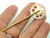 Evil Eye Steampunk Bobby Pin Gold Plate DazzleCity