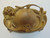 Antique Victorian Casket Flowers 1880 Ring Vanity Trinket BOX