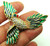 Flying Parrot Pin Macaw Tropical Bird Rhinestone Brooch
