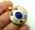Scarab Egyptian Revival Necklace Pendant Old German Glass