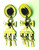 Ankh Earrings Egyptian Revival Pierced Key of Life Luxor