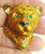 Leopard Panther Cat Pin Cougar Jaguar Copper Enamel Brooch