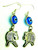 Egyptian Revival King Tut Earrings Sterling Eye Horus 925 Pierced
