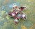 Starfish Pin Red Rhinestone Crystal Ocean Fish Beach Nautical