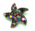 Starfish Pin Red Rhinestone Crystal Ocean Fish Beach Nautical