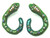 Snake Earrings Pretty Liars Vintage Betsey Johnson Pierced Serpent DazzleCity