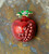 Red Pomegranate Pin Fruit Enamel Rhinestone Crystal Brooch DazzleCity