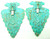 Thunderbird Earrings Arrowhead Pierced Patina Southwest RARE