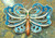 Bug Dragonfly Fairy Pin Abstract Design Rhinestone Crystal Brooch