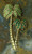 Palm Tree Pin Miami Hawaii Rhinestone Crystal Brooch