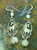 Unicorn Moonstone Earrings Sterling Silver Pierced 925 Vintage