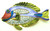 Angel Puffer Sea Fish Pin Rhinestone Brooch Nautical Tropical
