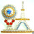 Paris Eiffel Tower Pin Ferris Wheel Rhinestone Crystal