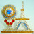 Paris Eiffel Tower Pin Ferris Wheel Rhinestone Crystal