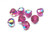 Swarovski Art 5300 Fuchsia 8mm AB Beads Rare 18 BeadRage