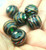 Venetian Green Beads Wedding Cake Art Glass Murano Vintage BeadRage