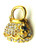 Purse Handbag Pin Austrian Rhinestone Crystal Brooch Vintage DazzleCity